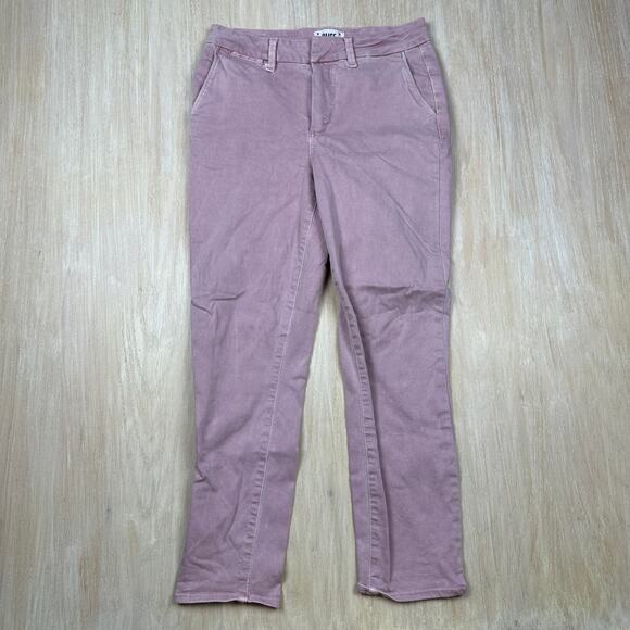 Paige Romy Flat Front Weekend Chino Rose Pink Cropped Trouser Dress Pants 28 - Picture 1 of 15